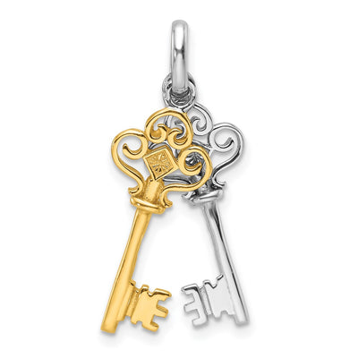 Sterling silver key pendant