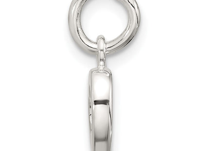 Sterling silver heart pendant, alternate view