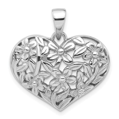 Sterling silver heart pendant