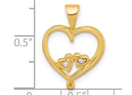 Sterling Silver Pendants Style QC11284GP - Classique Jewelry Inc.