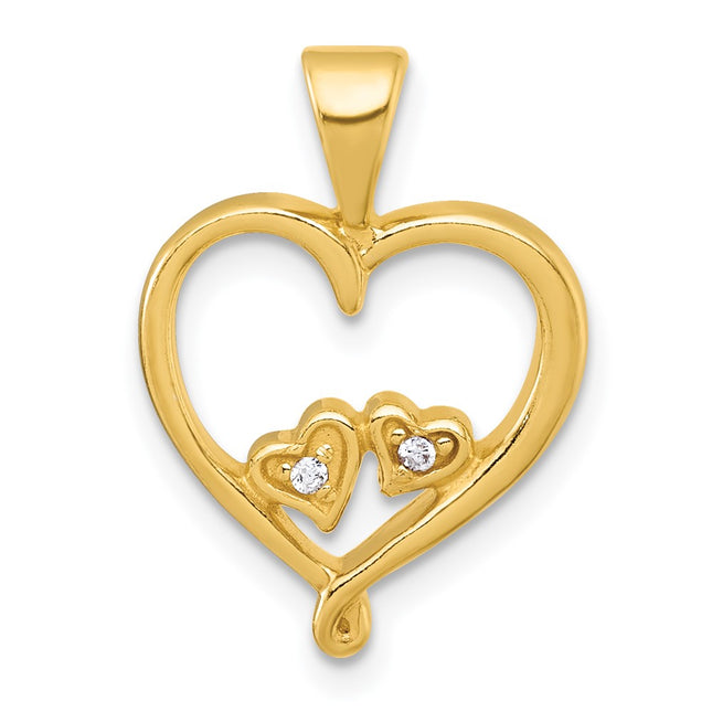 Sterling Silver Pendants Style QC11284GP - Classique Jewelry Inc.