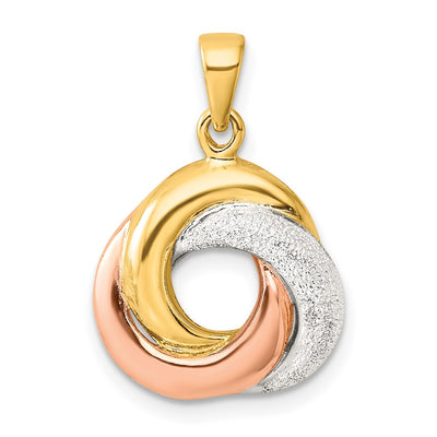 Sterling silver knot pendant