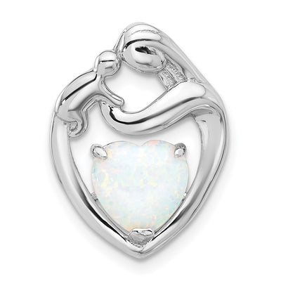 Sterling silver opal mother pendants & charm