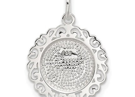 Sterling silver charm, another view