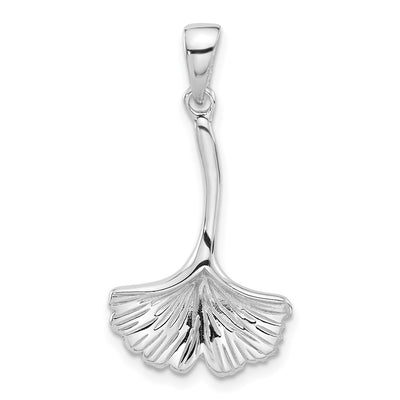 Sterling silver leaf pendant