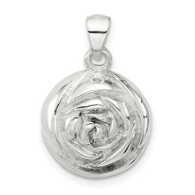 Sterling silver flower pendant