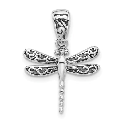Sterling silver dragonfly pendant
