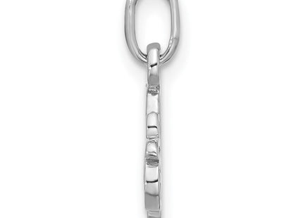 Sterling silver butterfly pendant, alternate view