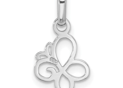 Sterling silver butterfly pendant, another view