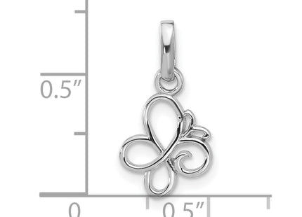 Sterling silver butterfly pendant, further view