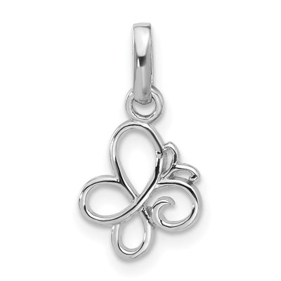 Sterling silver butterfly pendant
