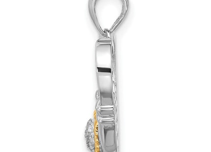 Silver/14k Two-Tone Pendants Style QC11351 - Classique Jewelry Inc.