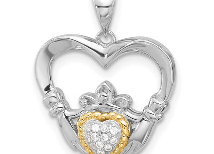 Silver/14k Two-Tone Pendants Style QC11351 - Classique Jewelry Inc.