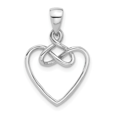 Sterling silver heart pendant