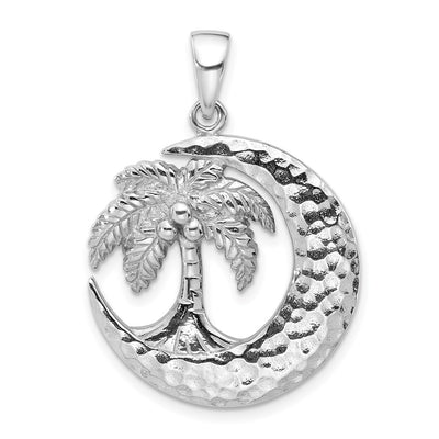 Sterling silver moon pendant