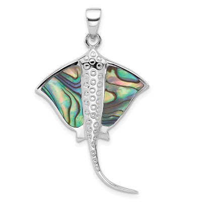 Sterling silver abalone pendant