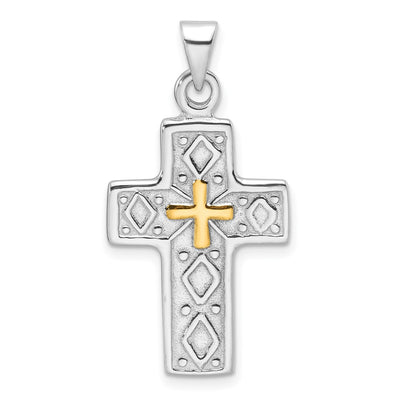 Sterling silver cross pendant