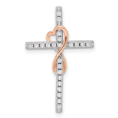 Sterling silver cubic zirconia infinity chain