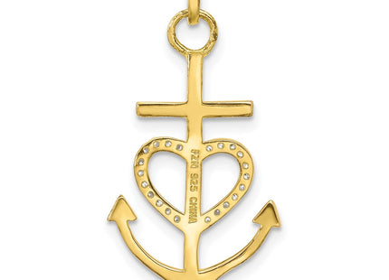 Sterling Silver Pendants Style QC11463GP - Classique Jewelry Inc.