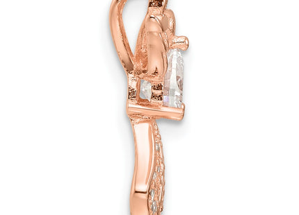 SS/Rose Plated Pendants Style QC11472RP - Classique Jewelry Inc.