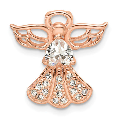Sterling silver cubic zirconia angel chain
