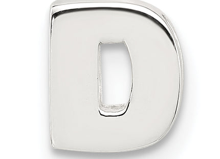 Sterling Silver E-coated Letter Slide Charm