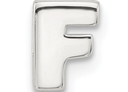 Sterling Silver E-coated Letter Slide Charm