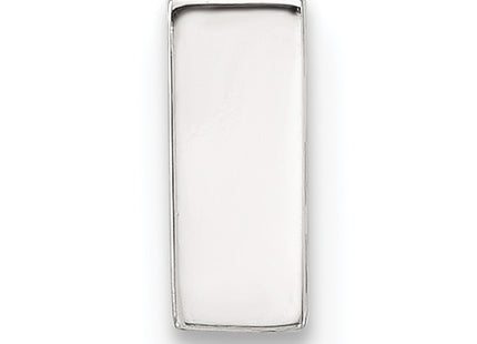 Sterling Silver E-coated Letter Slide Charm