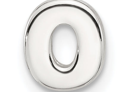 Sterling Silver E-coated Letter Slide Charm