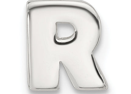 Sterling Silver E-coated Letter Slide Charm