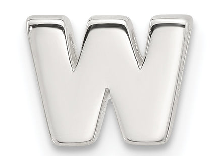 Sterling Silver E-coated Letter Slide Charm