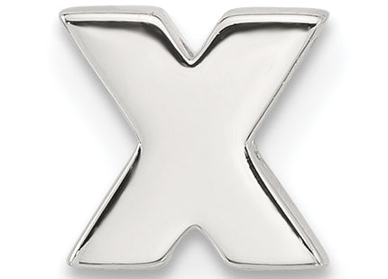 Sterling Silver E-coated Letter Slide Charm
