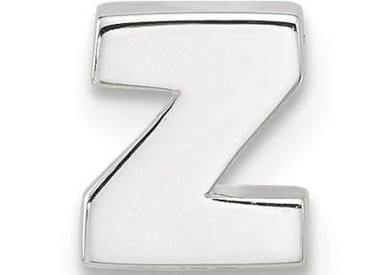 Sterling Silver E-coated Letter Slide Charm