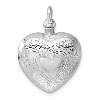 Sterling silver heart pendant