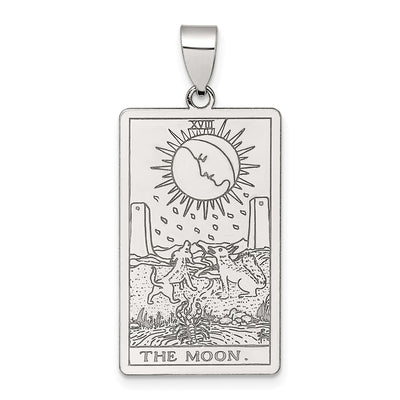 Sterling silver moon pendant