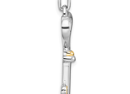 Silver/14k Two-Tone Pendants Style QC11546 - Classique Jewelry Inc.
