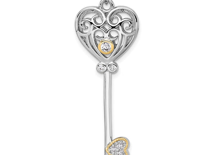 Silver/14k Two-Tone Pendants Style QC11547 - Classique Jewelry Inc.
