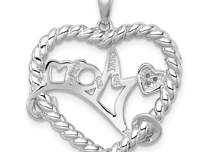 Silver/14k Two-Tone Pendants Style QC11556 - Classique Jewelry Inc.
