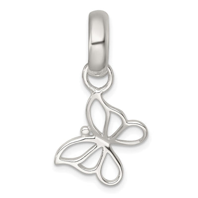 Sterling silver butterfly pendant