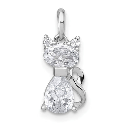 Sterling silver cubic zirconia pendant