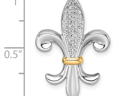 Silver/14k Two-Tone Pendants Style QC11579 - Classique Jewelry Inc.