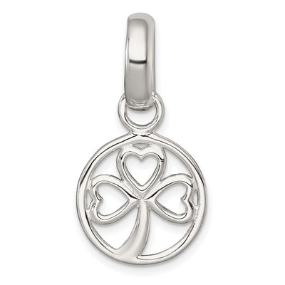 Sterling silver clover pendant