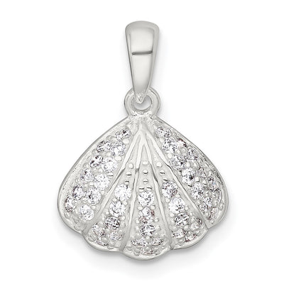 Sterling silver cubic zirconia pendant