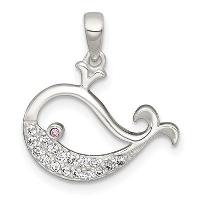 Sterling silver cubic zirconia pendant