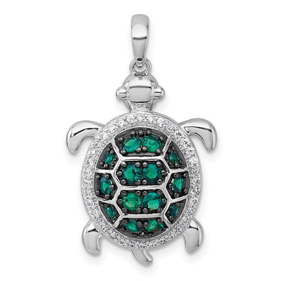 Sterling silver cubic zirconia pendant