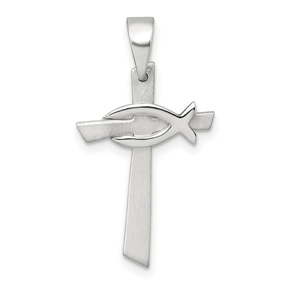 Sterling silver cross pendant