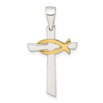 Sterling silver cross pendant