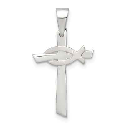 Sterling silver cross pendant