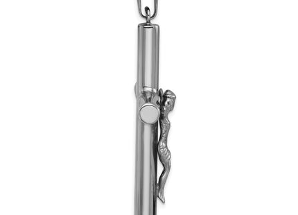 Sterling silver crucifix pendant, alternate view