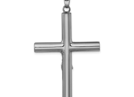 Sterling silver crucifix pendant, another view